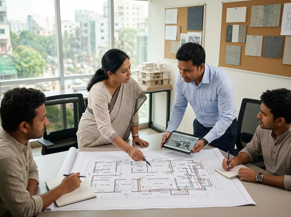 Lab room layout planning coordination in Bangladesh