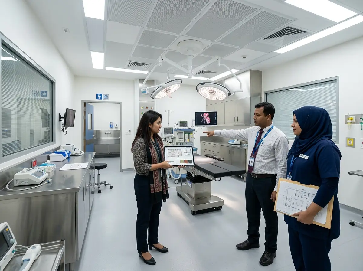 Easy OT/Procedure room planning coordination (non-engineering scope) in Bangladesh