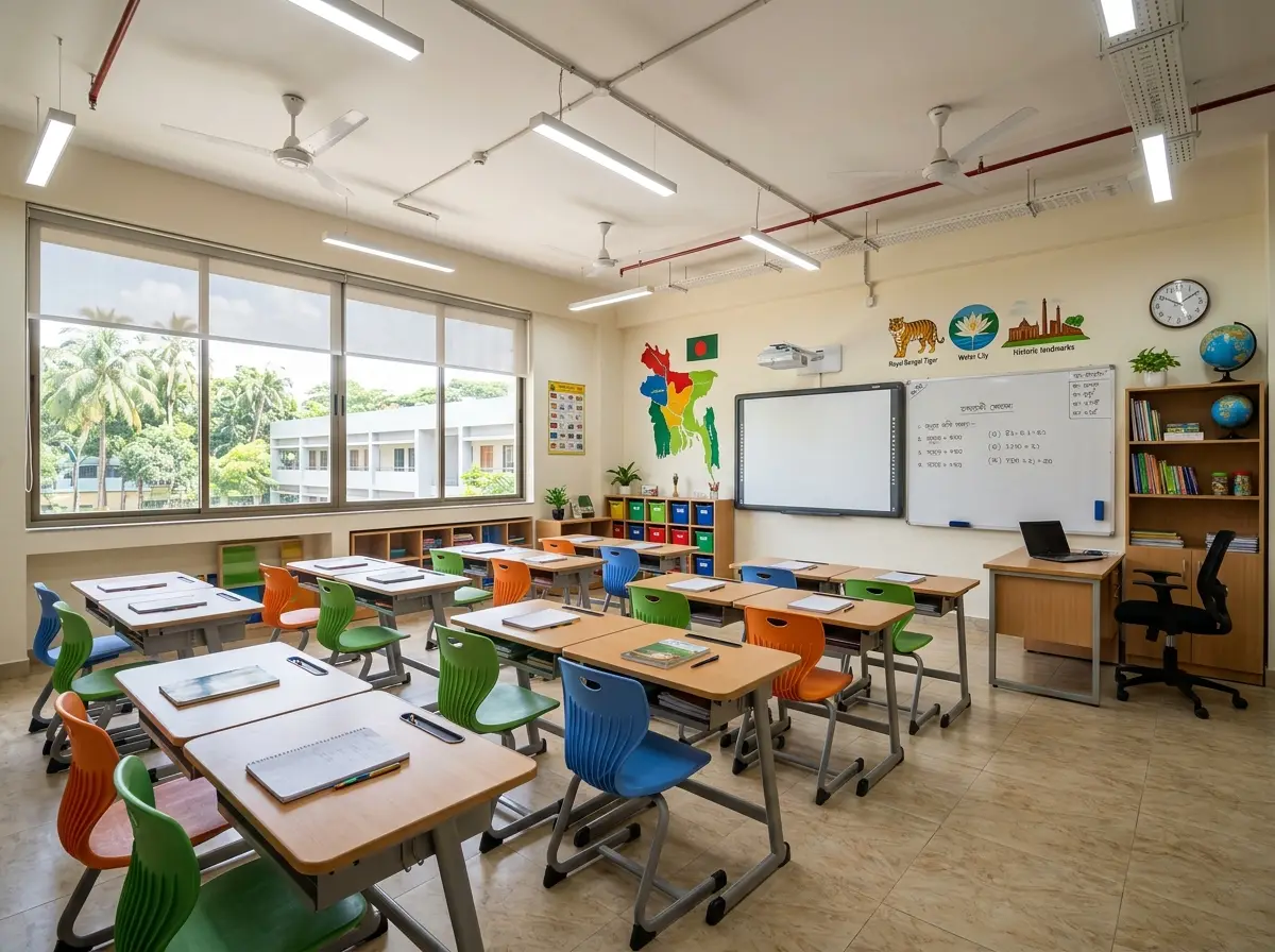 School classroom interior design in Bangladesh