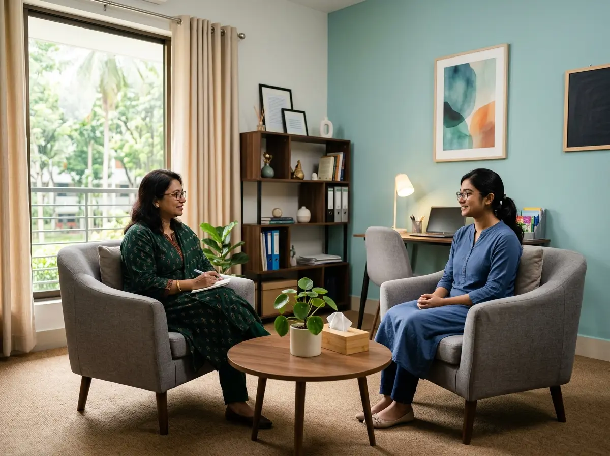 Calming Student Counseling Room Interior Design in Bangladesh
