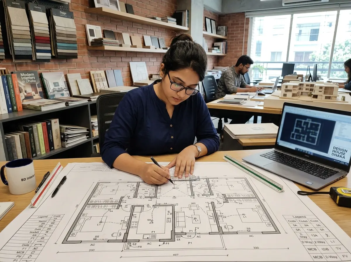 Smart Electrical Point Layout Plan in Bangladesh