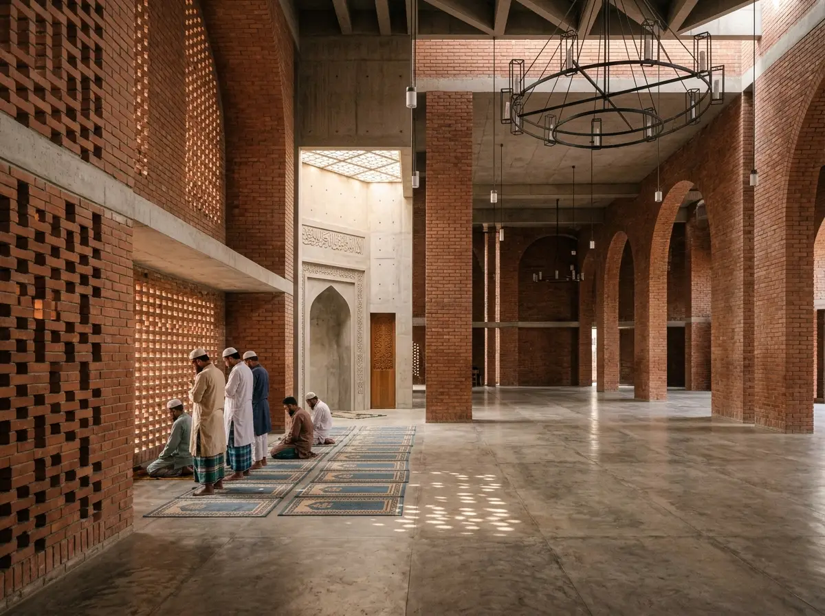 Mosque interior design Bangladesh