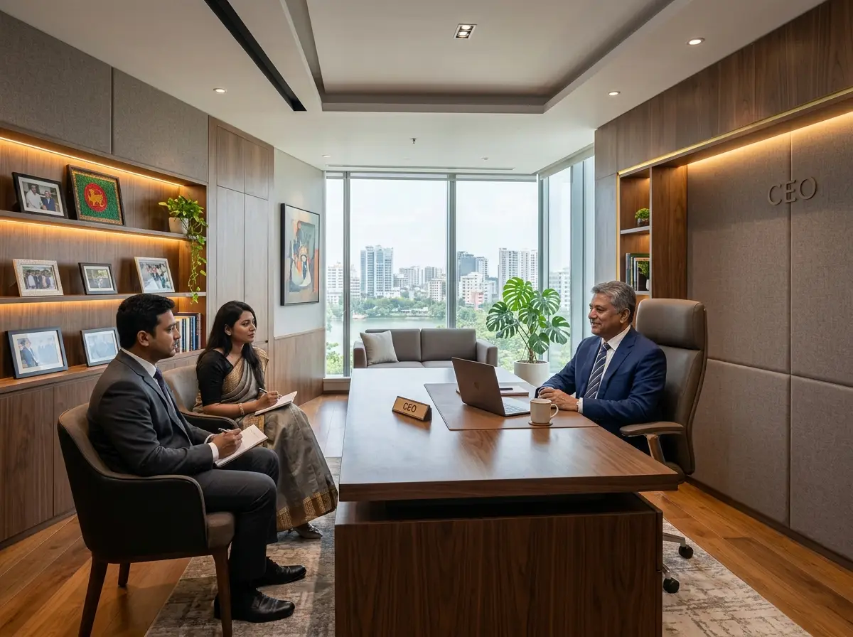 Premium CEO cabin design & execution in Bangladesh