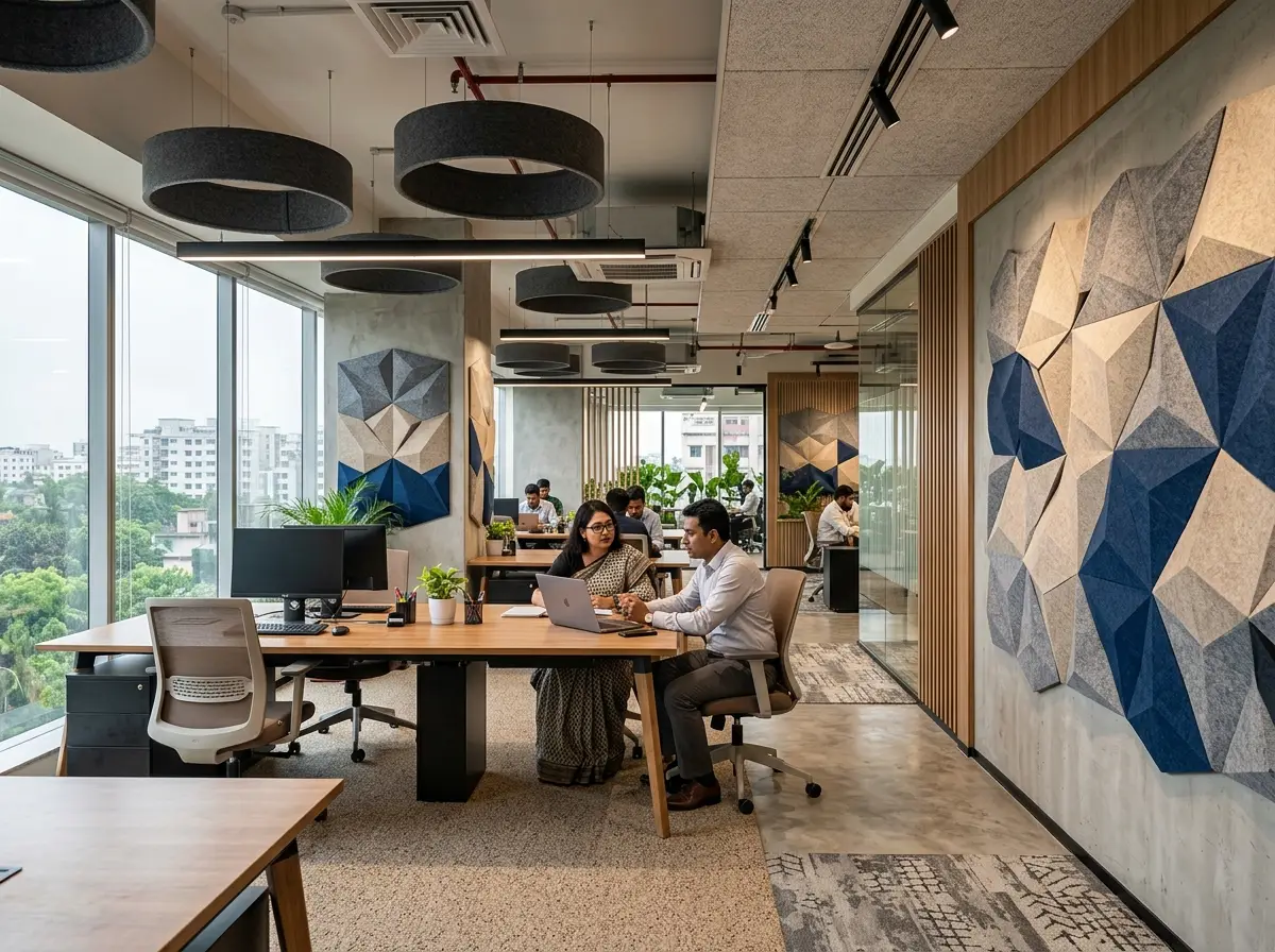 Quiet Office Acoustic Treatment Design in Bangladesh