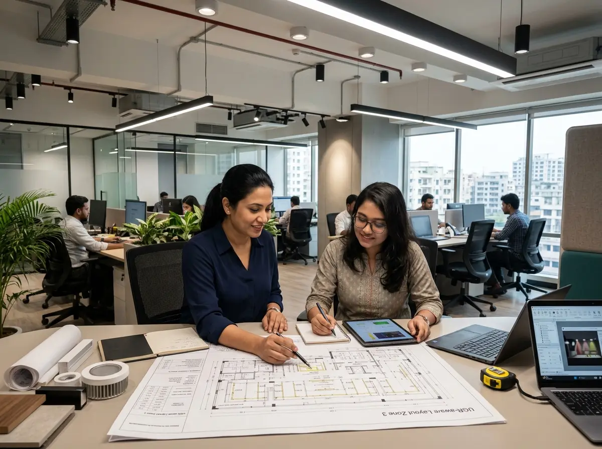 Office lighting plan (UGR-aware) coordination in Bangladesh