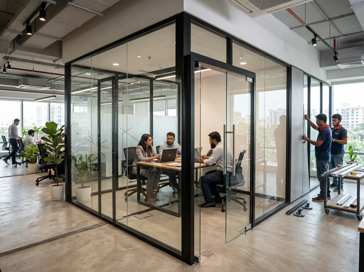 Office Partition Work (Glass/Aluminum) in Bangladesh