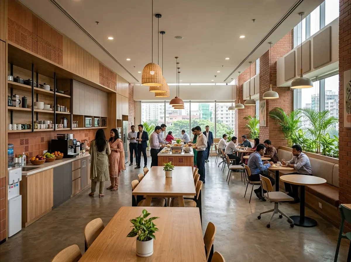 Pantry/cafeteria office design in Bangladesh