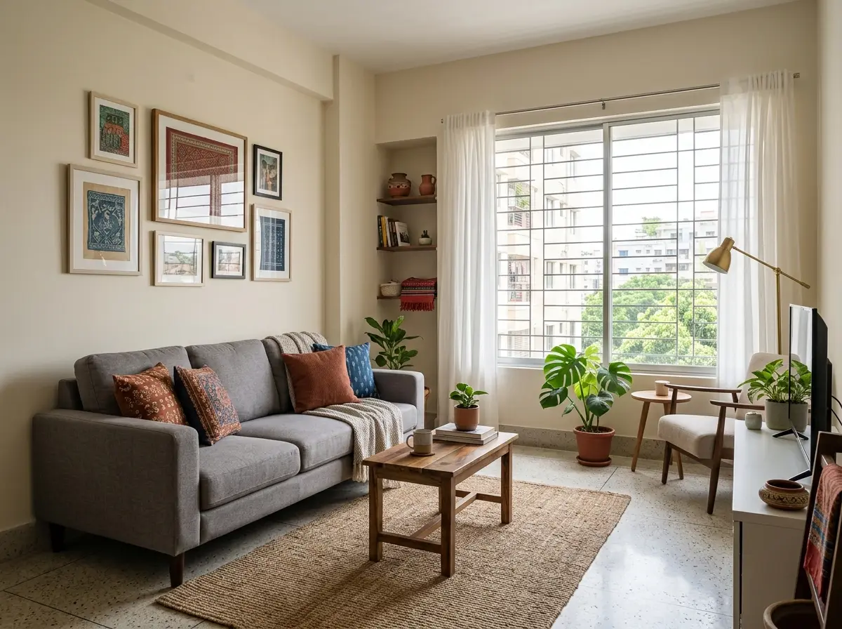 Budget rental apartment interior makeover in Bangladesh