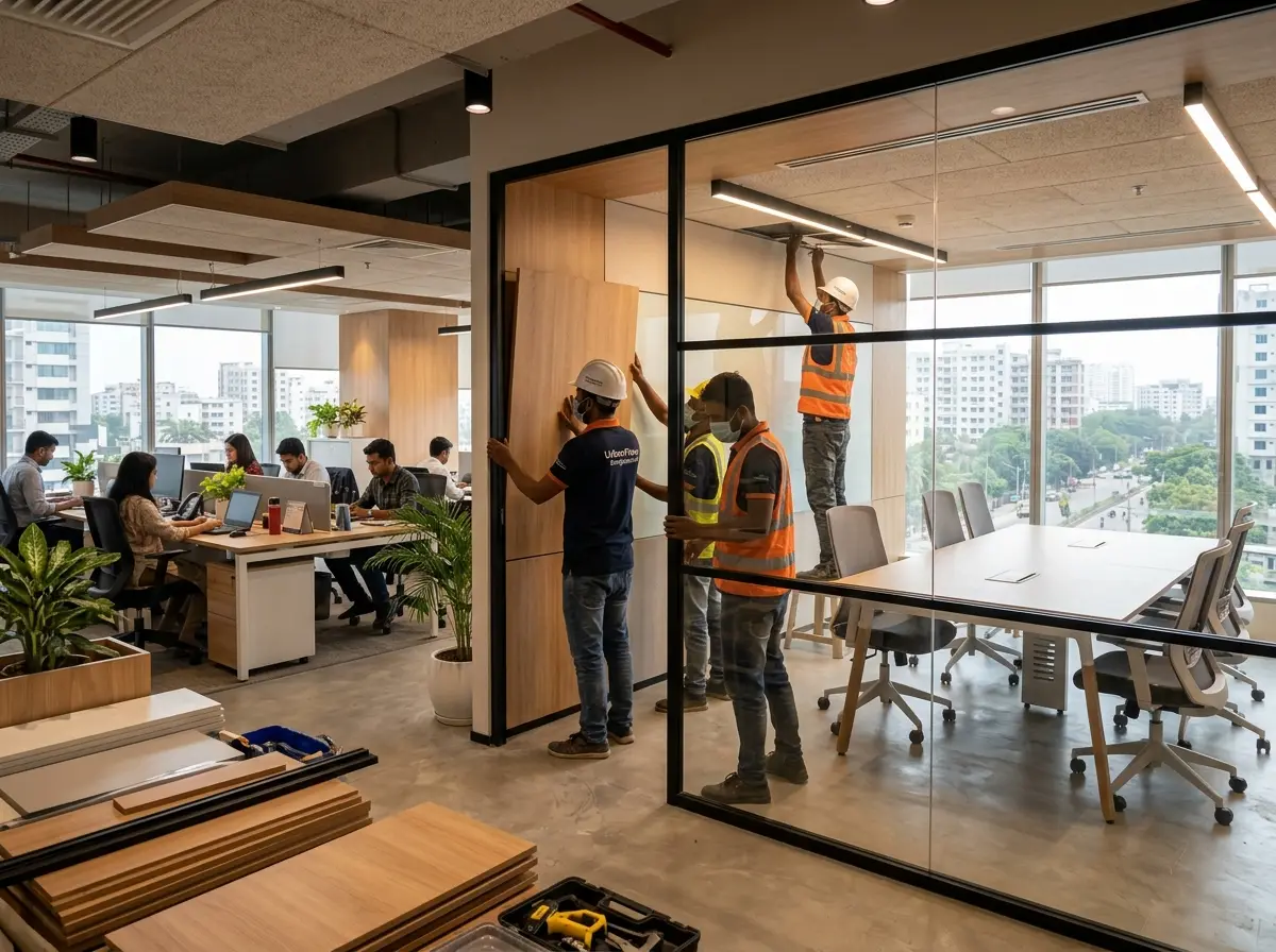 Commercial office refurbishment (minimal downtime) in Bangladesh