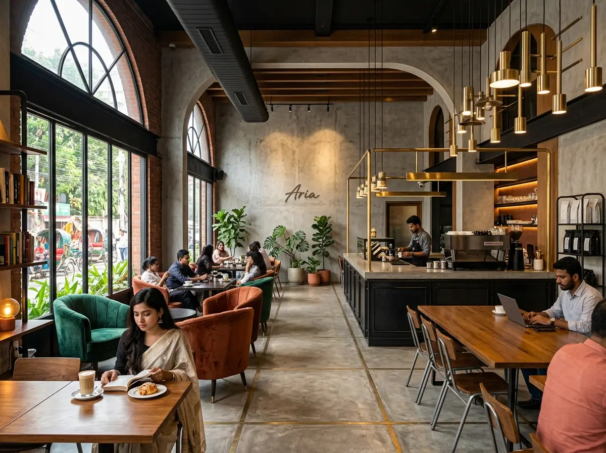 Stunning Cafe Concept Design in Bangladesh
