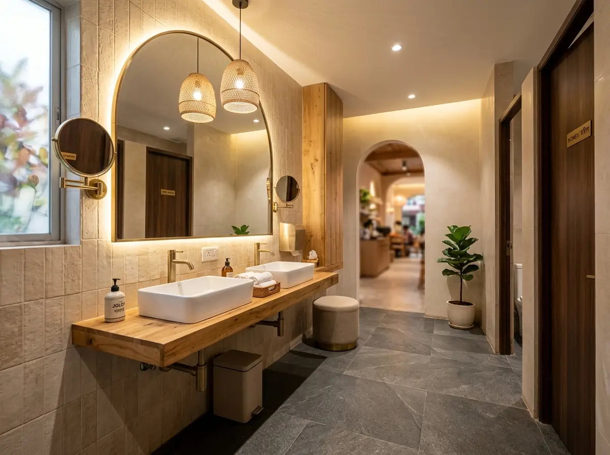 Washroom design for restaurants/cafes in Bangladesh