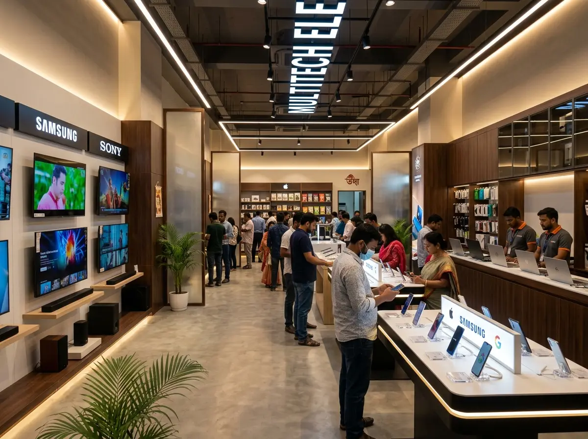 Electronics showroom interior design in Bangladesh