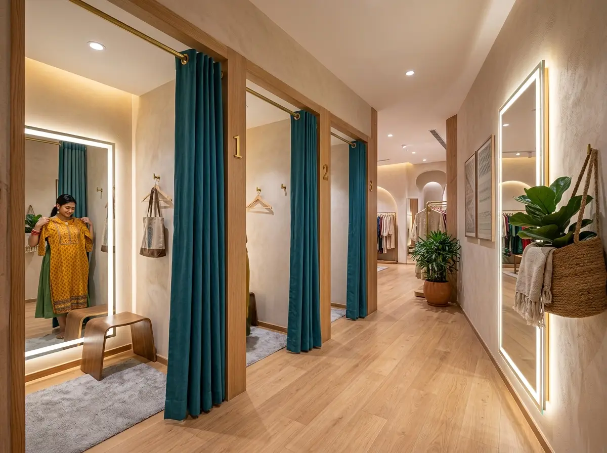 Fitting room/trial room design in Bangladesh