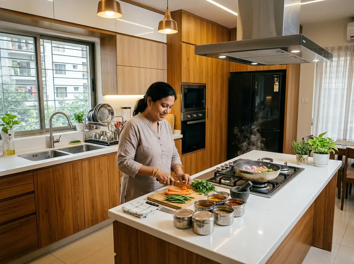 Smart Kitchen Work Triangle Planning in Bangladesh