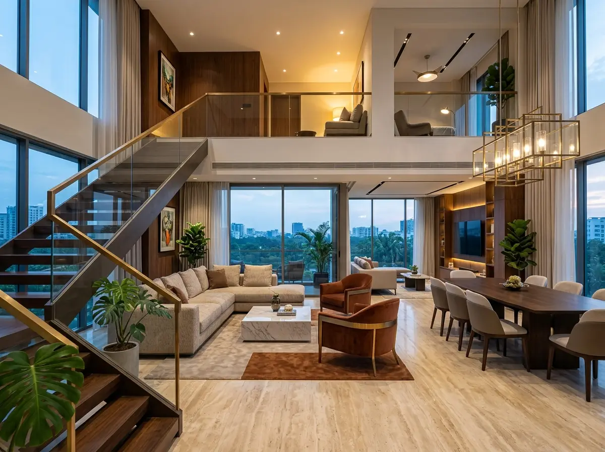 Luxury interior design for duplex homes in Bangladesh