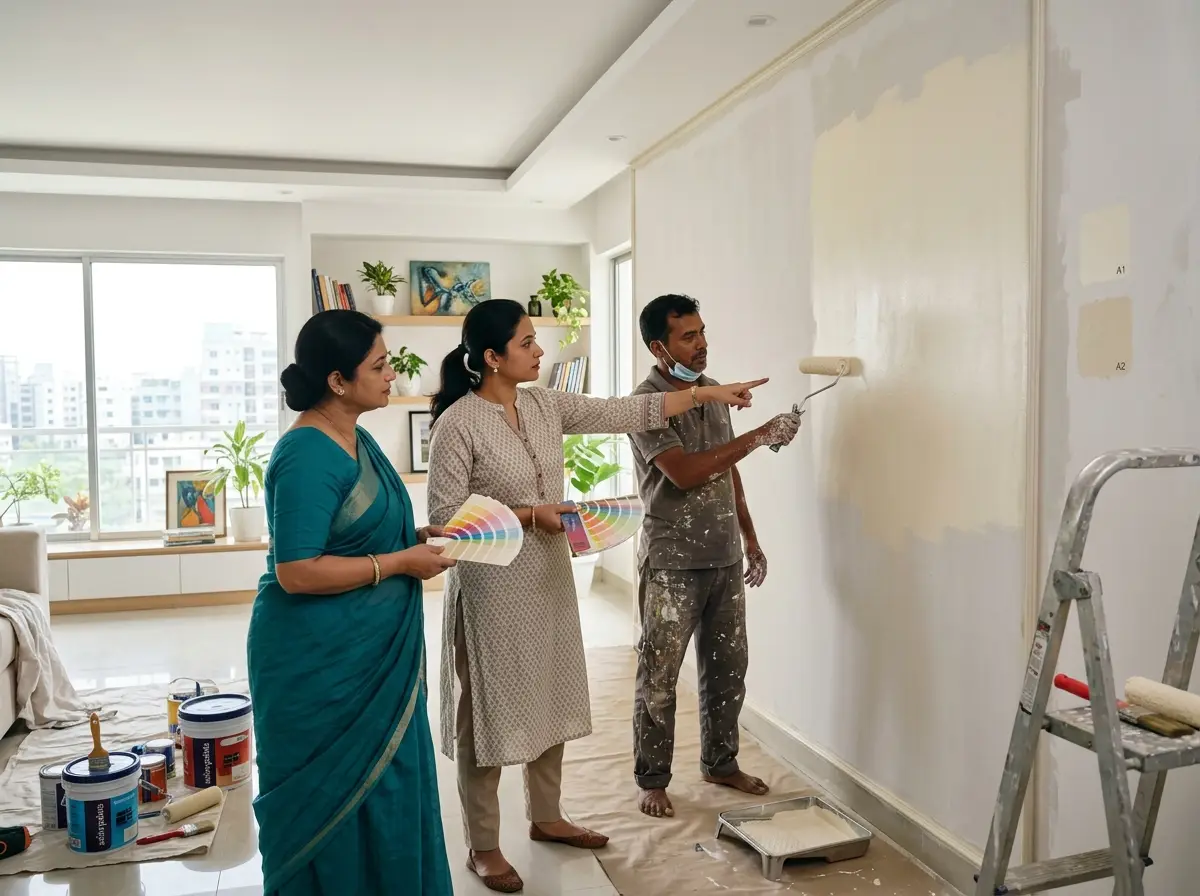 Interior wall paint selection & execution coordination in Bangladesh
