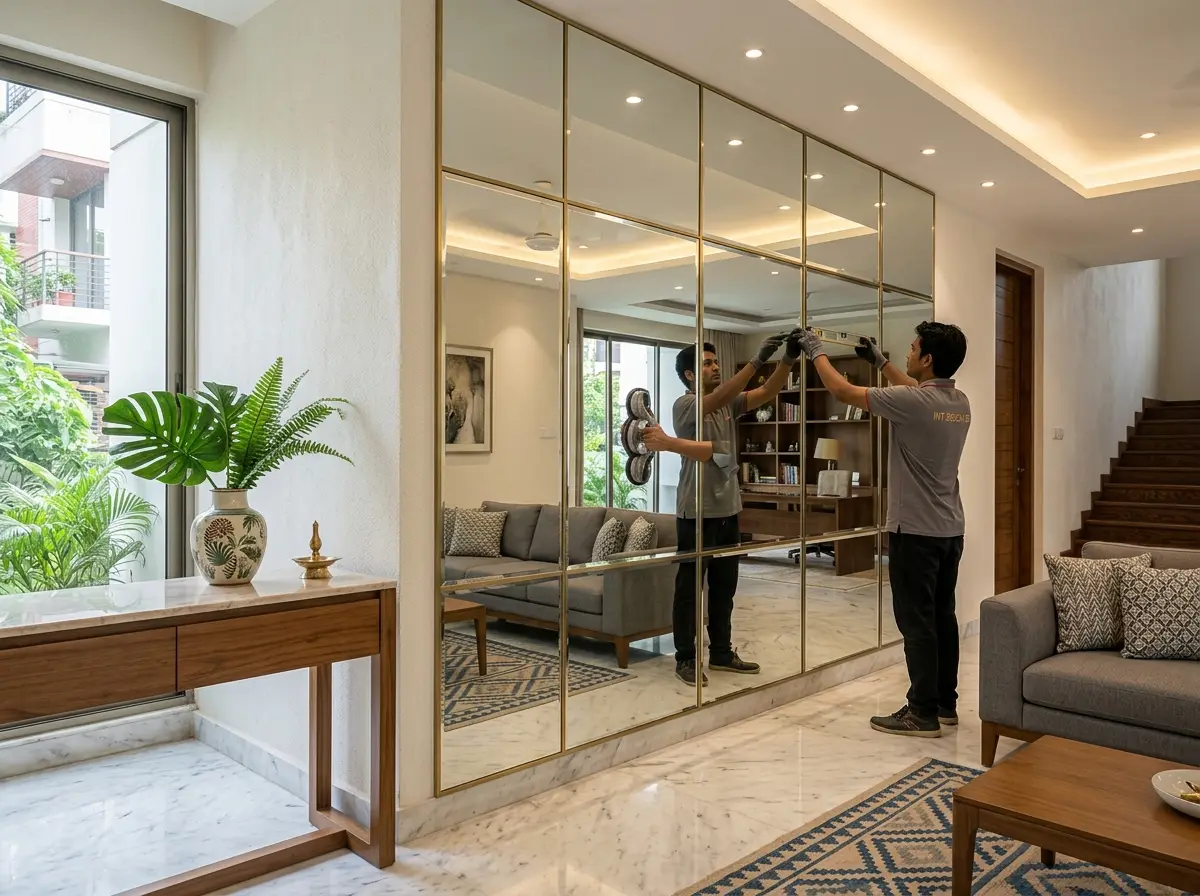 Stunning Mirror Panel Wall Design & Installation in Bangladesh
