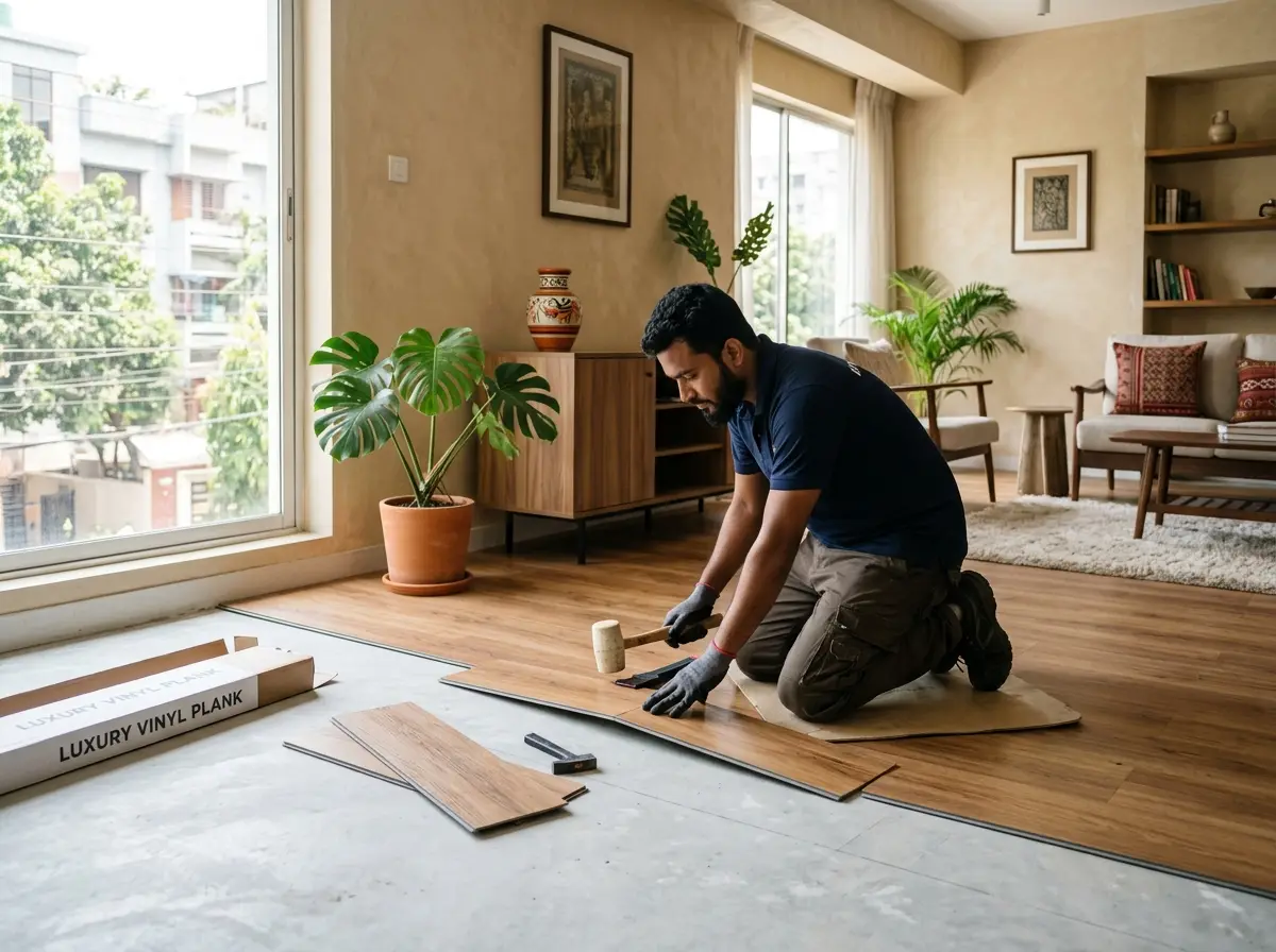 Vinyl flooring installation (commercial/residential) in Bangladesh