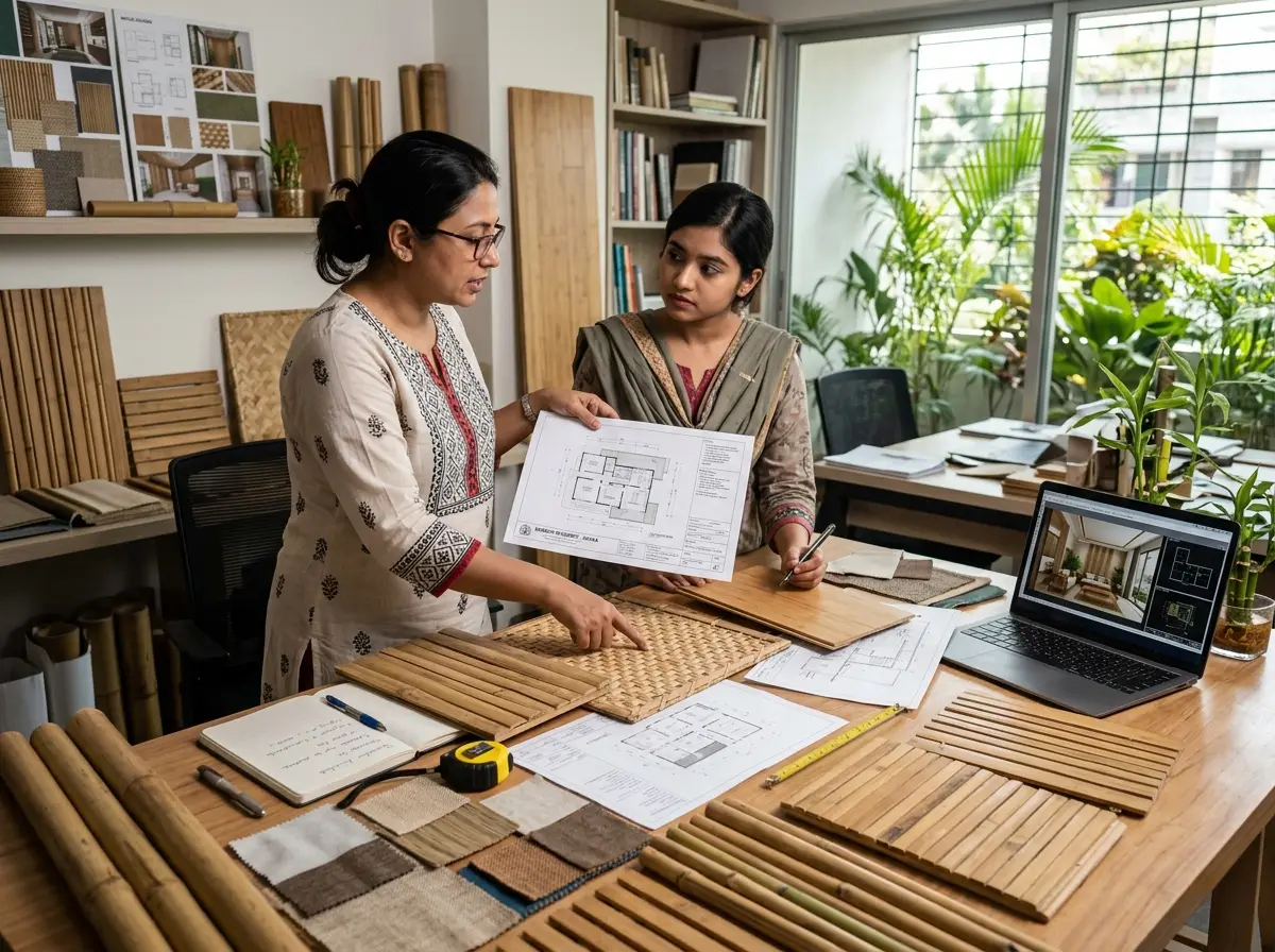 Bamboo-based interior finishes planning in Bangladesh