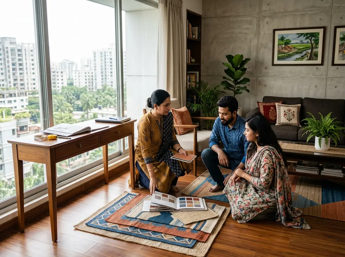 Carpet/rug selection and placement planning in Bangladesh