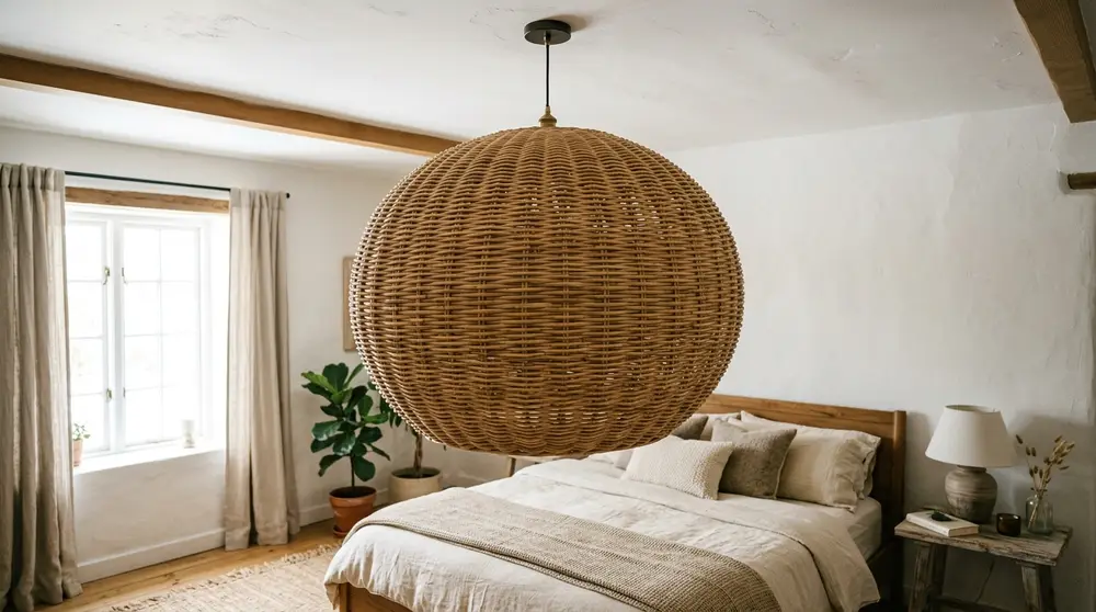 Oversized organic shaped pendant lighting